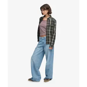 Women's Long Sleeve Checked Flannel Shirt Superdry image-2