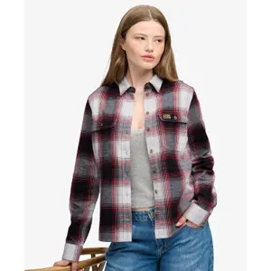 Women's Long Sleeve Checked Flannel Shirt Superdry image-1