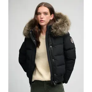 Casaco com capuz feminino Superdry Everest image-1