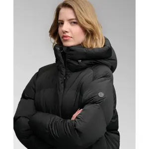Women's Superdry Long Hooded Puffer image-1