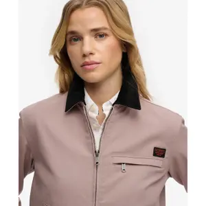 Velvet collar women's jacket Superdry Ranch image-5