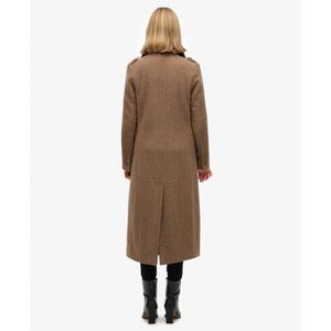 Women's buttoned wool blend coat Superdry image-2