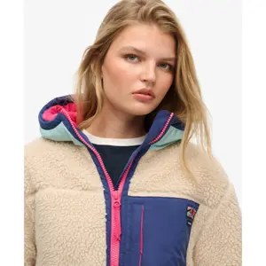 Damski polar sherpa z kapturem Superdry Vintage image-2