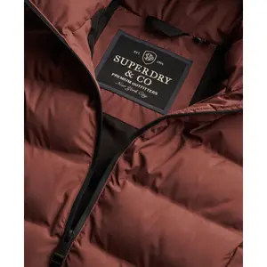 Women's mid-length down jacket Superdry City image-1