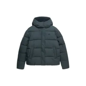 Checked women's puffer jacket Superdry Premium image-0