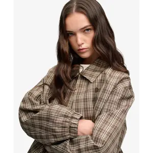 Checked coat for women Superdry image-1