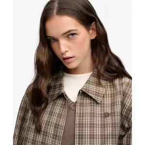 Checked coat for women Superdry image-4