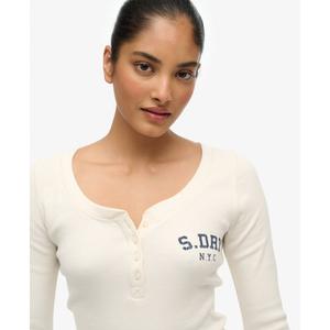 Damen Langarmhemd mit Knöpfen Superdry image-4