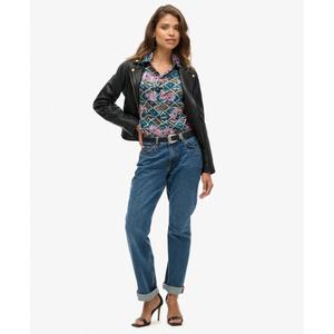 Ženská průhledná dlouhá košile s lesklým potiskem Superdry image-4