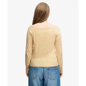 Women's Long Sleeve Bardot T-Shirt with Off-Shoulder Design Superdry image-4