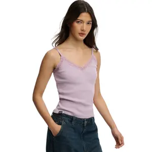 Canotta con bordino in pizzo donna Superdry Essential image-2
