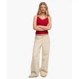 Canotta con bordino in pizzo donna Superdry Essential image-1