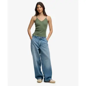 Canotta con bordino in pizzo donna Superdry Essential image-1