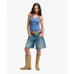 Canotta con bordino in pizzo donna Superdry Essential image-2