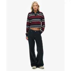 Polo de manga larga para mujer Superdry Athletic Essentials Stripe image-3