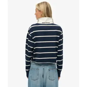 Polo de manga larga para mujer Superdry Athletic Essentials Stripe image-3