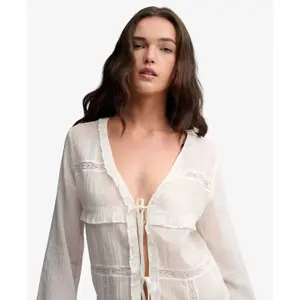 Long sleeve blouse for women Superdry image-2
