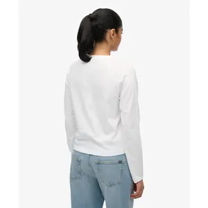 Women's long sleeve logo T-shirt Superdry Essential image-4