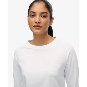 Women's long sleeve logo T-shirt Superdry Essential image-5