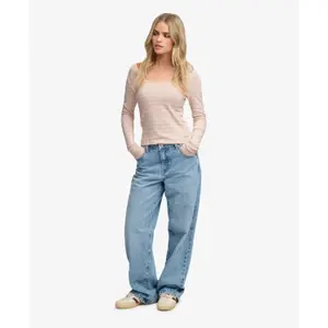 Gestreepte lange mouwen t-shirt voor dames Superdry Ath Ess image-1