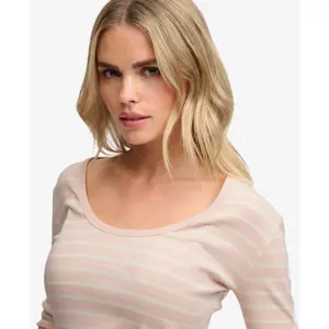 Gestreepte lange mouwen t-shirt voor dames Superdry Ath Ess image-5