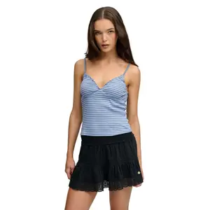 Débardeur gaufré col V femme Superdry Athletic Essential image-1