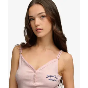Canottiera da donna Superdry Athletic Essentials Button Down Cami Top image-3