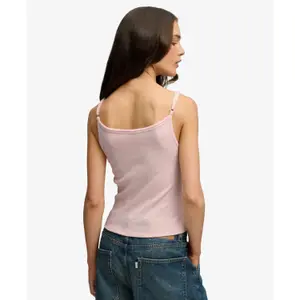 Canottiera da donna Superdry Athletic Essentials Button Down Cami Top image-4