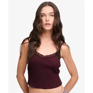 Women's lace tank top Superdry Essential image-1