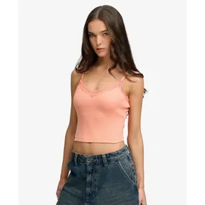 Lace Trim Vest Women Superdry Essential image-1