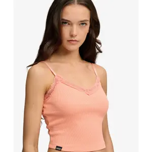 Lace Trim Vest Women Superdry Essential image-2