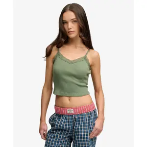 Lace Trim Vest Women Superdry Essential image-1