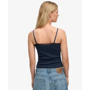 Canotta con bordino in pizzo donna Superdry Essential image-2