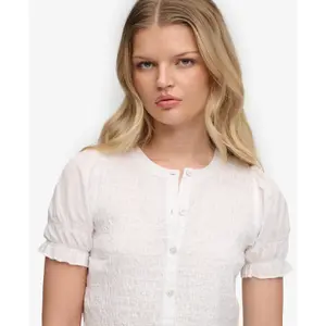 Smocked blouse for women Superdry image-3