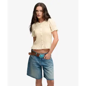 Smocked blouse for women Superdry image-1