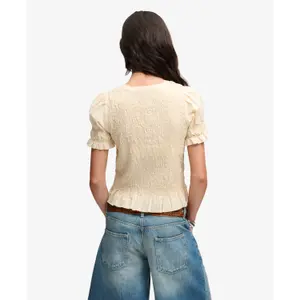 Smocked blouse for women Superdry image-2
