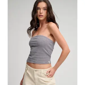 Women's bandeau top Superdry Athletic Essentials Stripe image-2