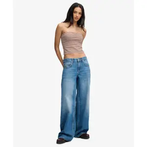 Women's bandeau top Superdry Athletic Essentials Stripe image-2