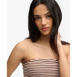 Women's bandeau top Superdry Athletic Essentials Stripe image-4