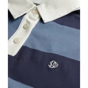 T-shirt top rugby med striber til kvinder Superdry Athletic Essential image-1