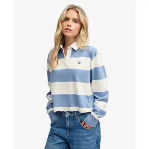 Langærmet poloshirt til kvinder Superdry Athletic Essentials image-1