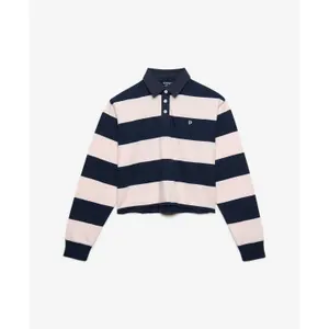Langærmet, stribet T-shirt til kvinder Superdry Rugby Oversize image-5