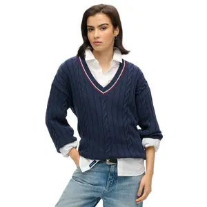 Pull met v-hals voor dames Superdry image-1