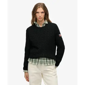 Casual twisted knit jumper for women Superdry image-2