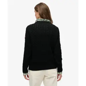 Casual twisted knit jumper for women Superdry image-3