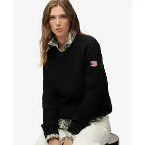 Casual twisted knit jumper for women Superdry image-4