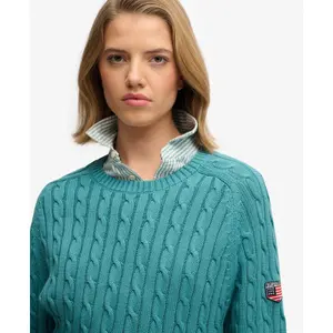 Lässiger Damen-Pullover mit Zopfmuster Superdry image-4
