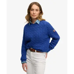 Lässiger Damen-Pullover mit Zopfmuster Superdry image-1