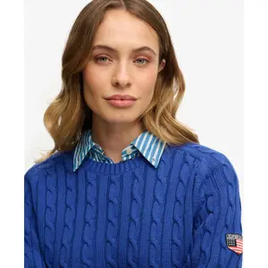 Lässiger Damen-Pullover mit Zopfmuster Superdry image-3