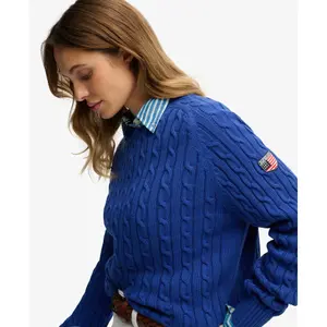 Lässiger Damen-Pullover mit Zopfmuster Superdry image-4